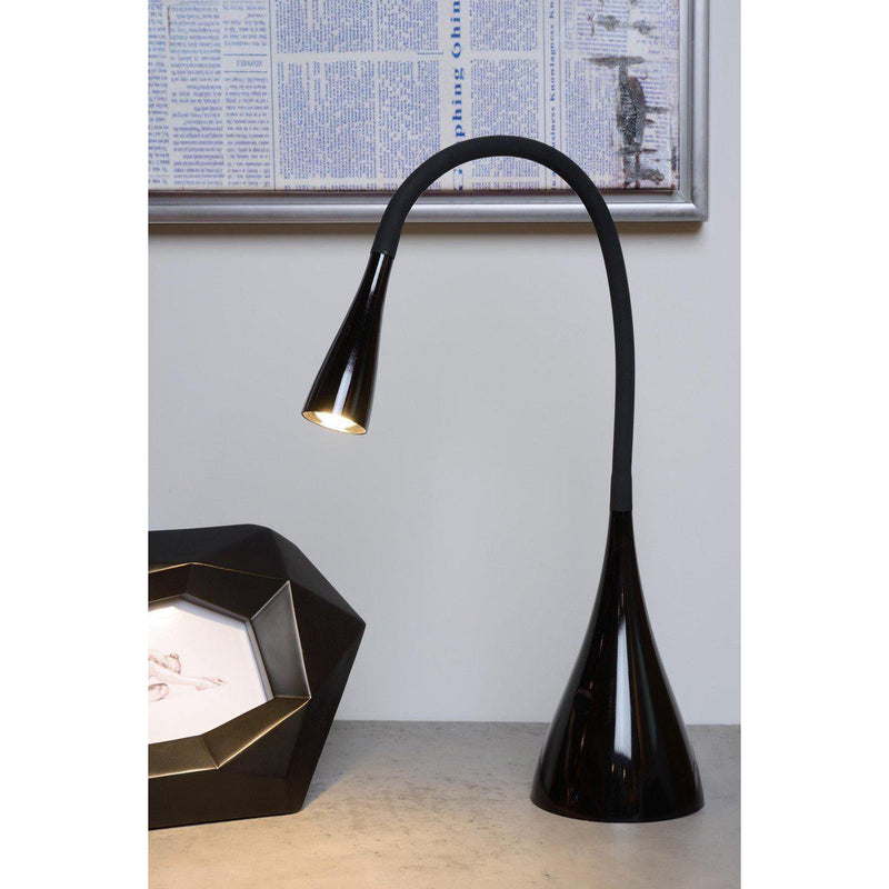 Lucide Zozy bureaulamp - LED dimbaar - 1x3W 3000K - zwart-LUCIDE-Bouwhof shop (6969701597360)
