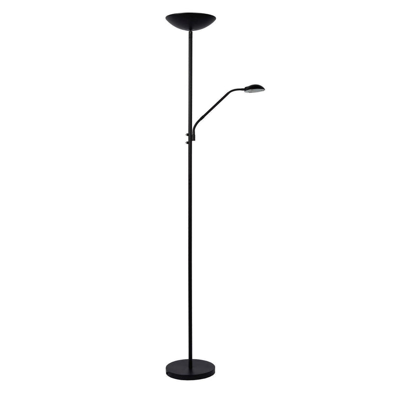 Lucide Zenith leeslamp - Ø 25.4 cm - LED dimbaar - 3000K - zwart-LUCIDE-Bouwhof shop (6627229008048)