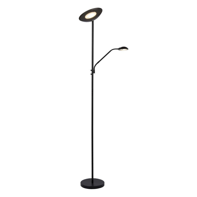 Lucide Zenith leeslamp - Ø 25.4 cm - LED dimbaar - 3000K - zwart-LUCIDE-Bouwhof shop (6627229008048)