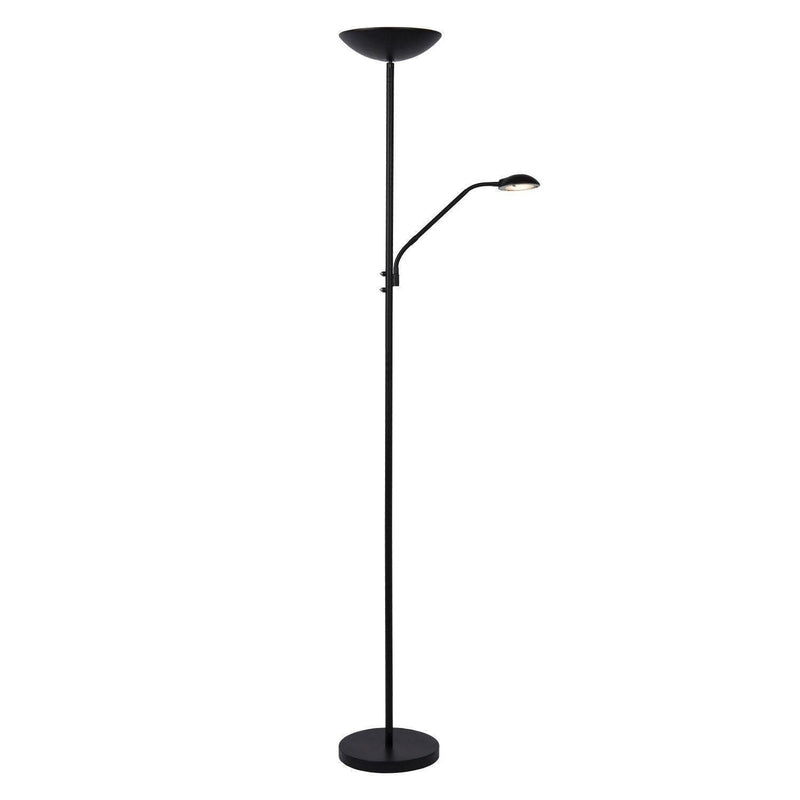 Lucide Zenith leeslamp - Ø 25.4 cm - LED dimbaar - 3000K - zwart-LUCIDE-Bouwhof shop (6627229008048)