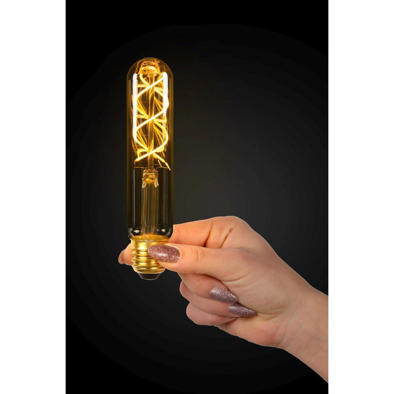 Lucide filament lamp - ø 3 cm - led dimbaar - e27 - 1x5w 2200k - amber-LUCIDE-Bouwhof shop (6143453266096)