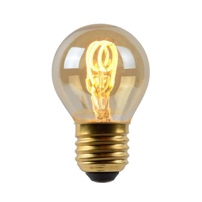 LUCIDE FILAMENT LAMP - Ø 4.5 CM - LED DIMBAAR - E27 - 1X3W 2200K - AMBER-LUCIDE-Bouwhof shop (6143434391728)