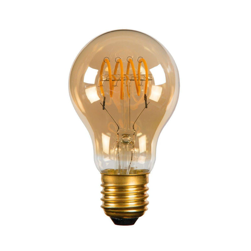 Lucide filament lamp - ø 6 cm - led dimbaar - e27 - 1x5w 2200k - amber-LUCIDE-Bouwhof shop (6143433081008)