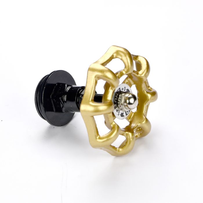 MyTube koppelstuk 25mm zwart decoratie kraanwiel goud-MAC LEAN PRODUCTS (bouwen)-Bouwhof shop