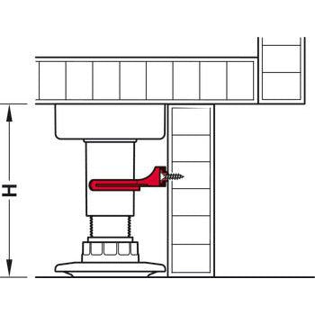 Plintclip + houder opschroefbaar wit?-HAFELE NEDERLAND B.V.-Bouwhof shop