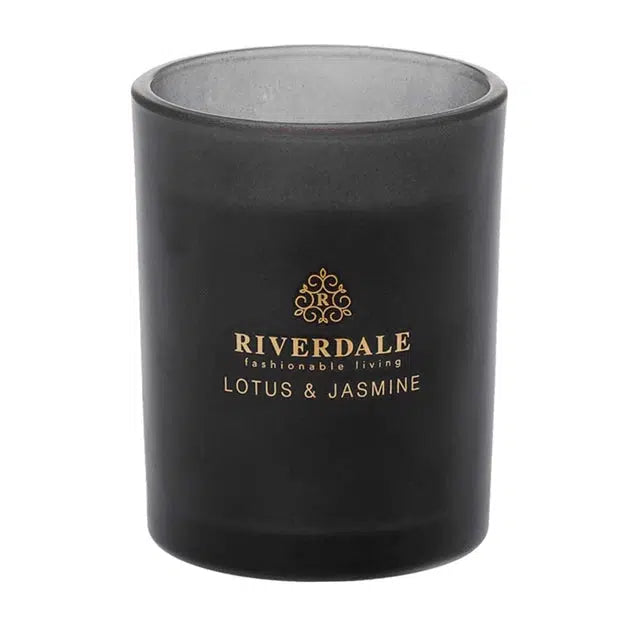 Riverdale Boutique Geurkaars in pot Lotus & Jasmine 10 cm wit-Riverdale-Bouwhof shop