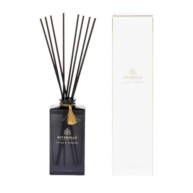 Riverdale Boutique Geurstokjes Lotus & Jasmine 140ml wit-Riverdale-Bouwhof shop