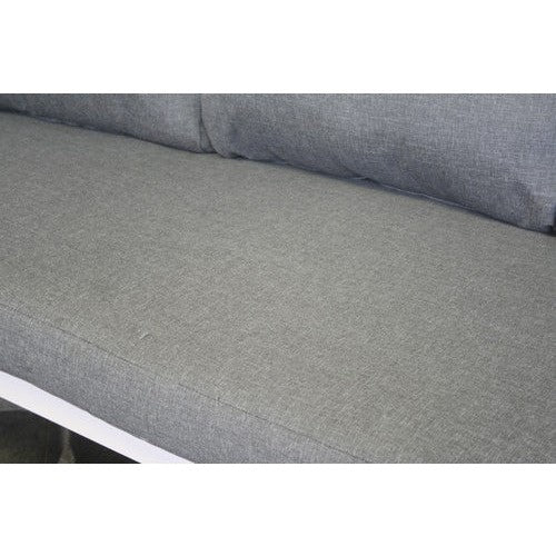 SenS-Line Dublin - loungeset wit met grijze kussens, aluminium, polywood-SENS-LINE-Bouwhof shop