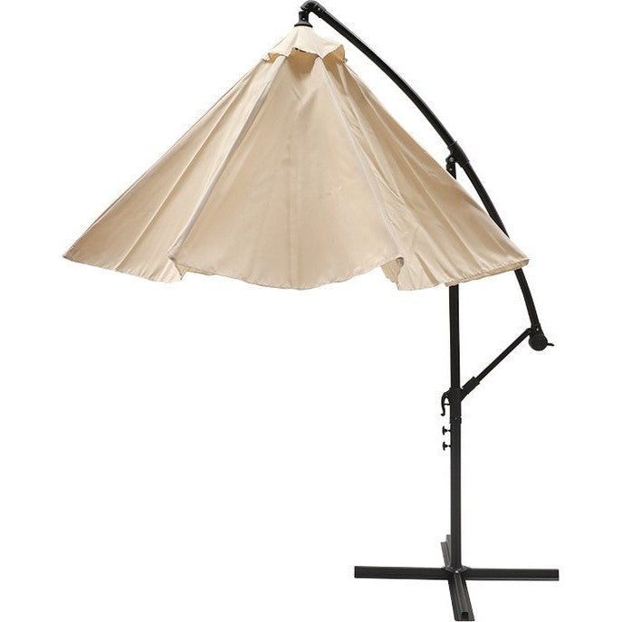 SenS-Line Menorca - parasol met ecru doek en antraciet frame, Ø 3 meter-SENS-LINE-Bouwhof shop