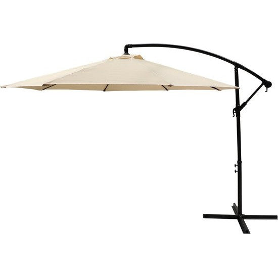SenS-Line Menorca - parasol met ecru doek en antraciet frame, Ø 3 meter-SENS-LINE-Bouwhof shop