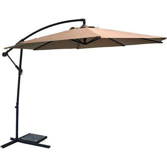 SenS-Line Menorca - parasol met taupe doek en antraciet frame, Ø 3 meter-SENS-LINE-Bouwhof shop