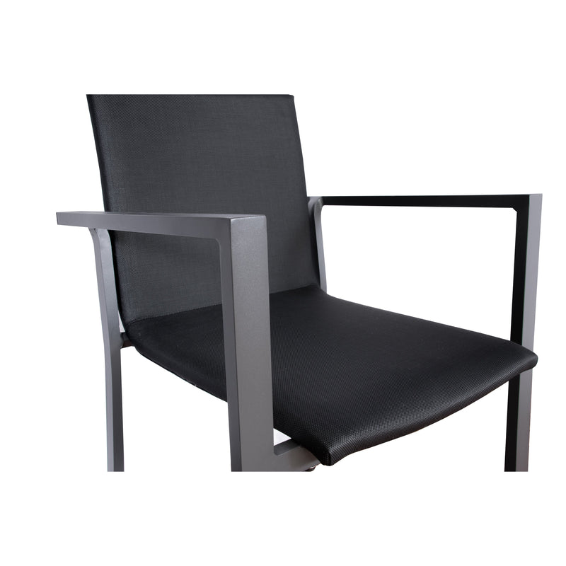 SenS-Line Verona - zwarte tuinbarstoel met armleuningen, aluminium-SENS-LINE-Bouwhof shop
