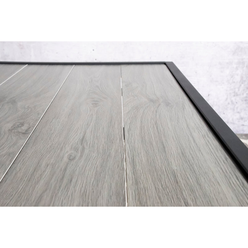 Sens-Line Verona - hoge bartafel tuin, antraciet frame, grijs hout look tafelblad, 155 cm-SENS-LINE-Bouwhof shop