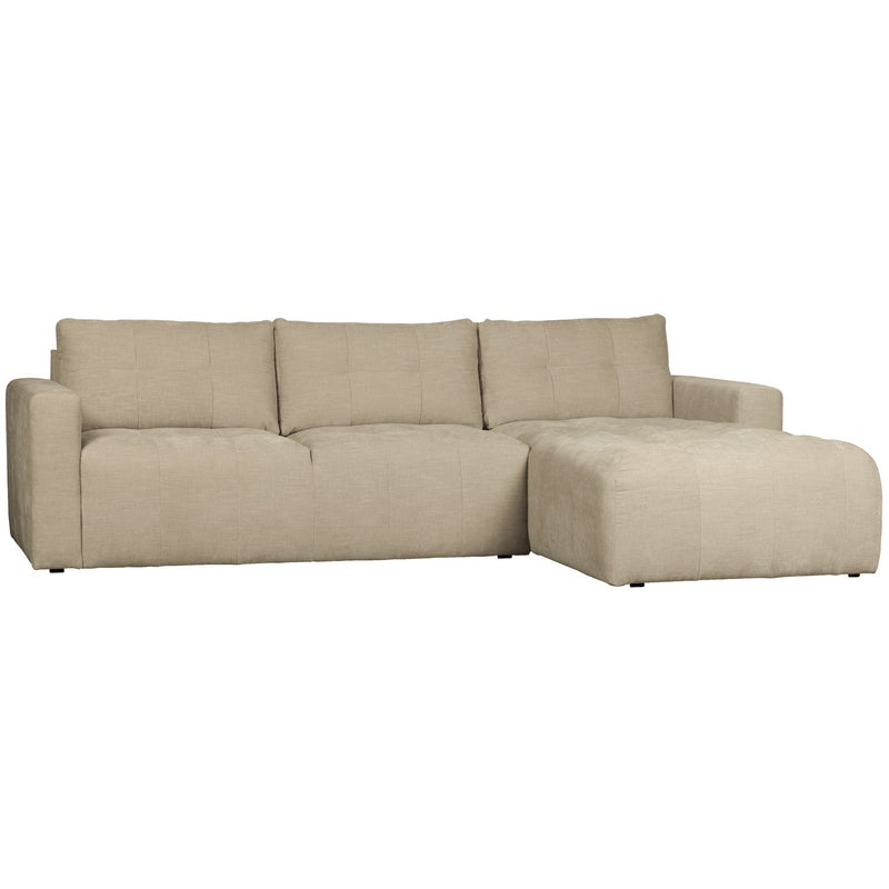 vtwonen hoekbank Bar chaise longue geweven stof rechts zand-DE EEKHOORN [BO] (wonen)-Bouwhof shop