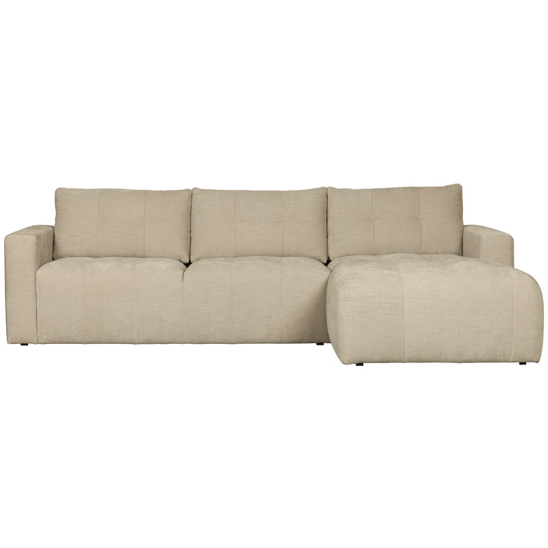 vtwonen hoekbank Bar chaise longue geweven stof rechts zand-DE EEKHOORN [BO] (wonen)-Bouwhof shop