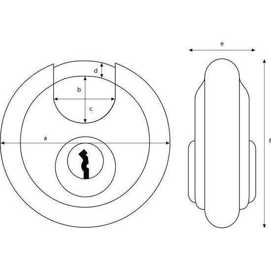 Abus Hangslot Discus gelijksluitend 23 70mm (2 stuks)-NAUTA-Bouwhof shop (6657269858480)