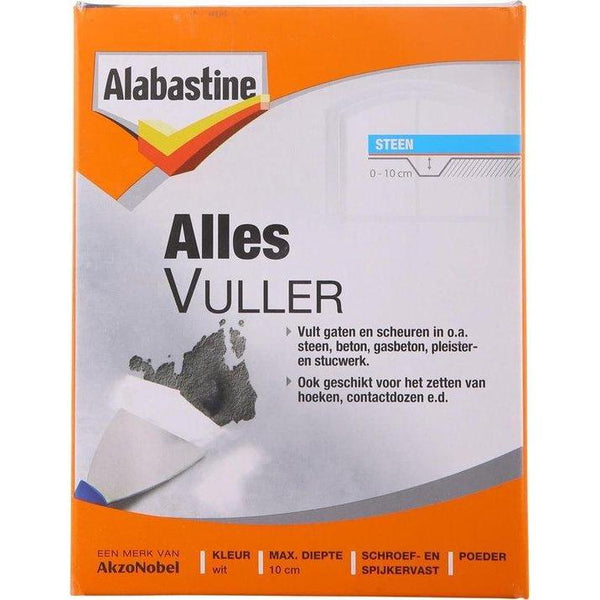 ALABASTINE ALLESVULLER WIT 2KG-AKZO NOBEL COATINGS (verf & behang)-Bouwhof shop (6170262110384)