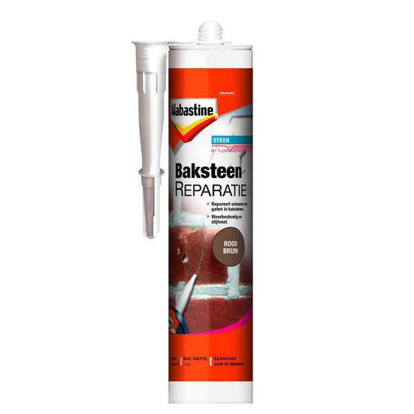 ALABASTINE BAKSTEENREPARATIE ROOD-BRUIN 310ML-AKZO NOBEL COATINGS (verf & behang)-Bouwhof shop (6169033146544)