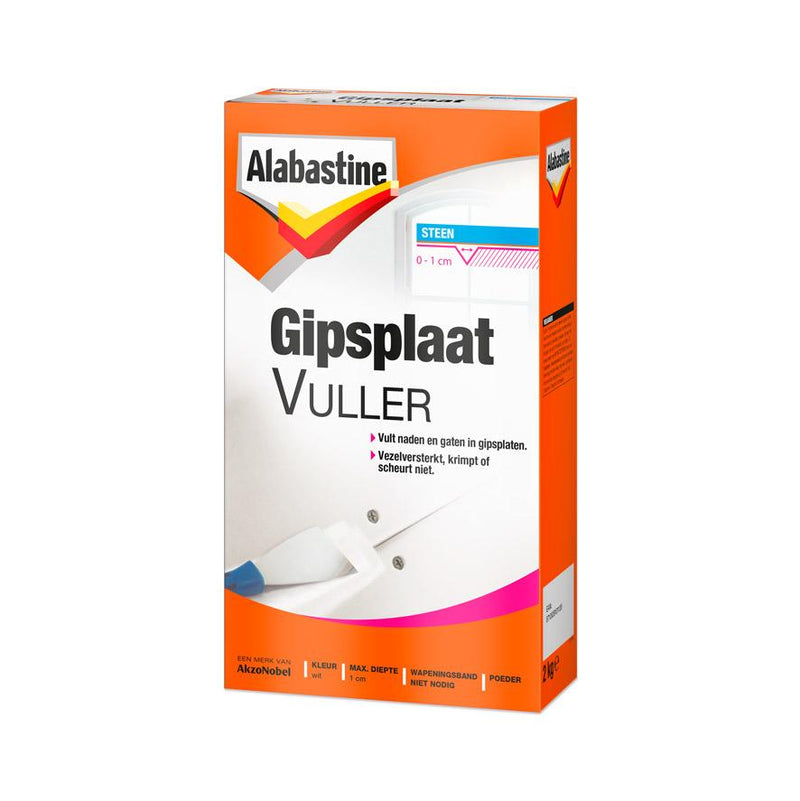 ALABASTINE GIPSPLAAT VULLER 2KG-AKZO NOBEL COATINGS (verf & behang)-Bouwhof shop (6169032949936)