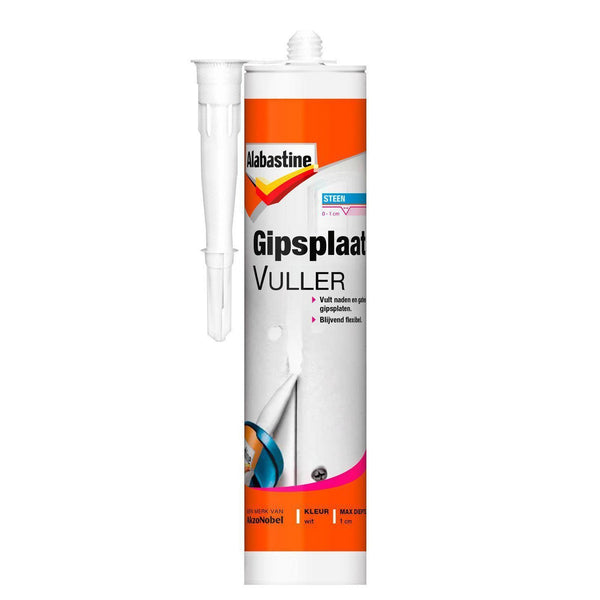 ALABASTINE GIPSPLAAT VULLER WIT 310ML-AKZO NOBEL COATINGS (verf & behang)-Bouwhof shop (6169032851632)