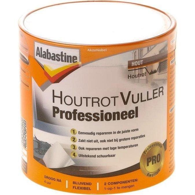 ALABASTINE HOUTROTVULLER PROFESSIONEEL 330GR-AKZO NOBEL COATINGS (verf & behang)-Bouwhof shop (6169032327344)