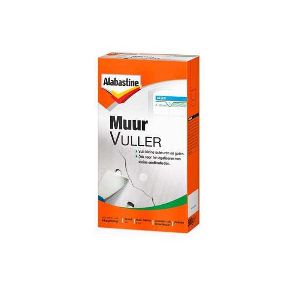 ALABASTINE MUUR VULLER 500GR-AKZO NOBEL COATINGS (verf & behang)-Bouwhof shop (6169031573680)