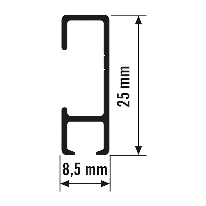 Artiteq PHS click rail compleet wit 600cm 3pp-SCHADEBO [BO]-Bouwhof shop (6657229455536)