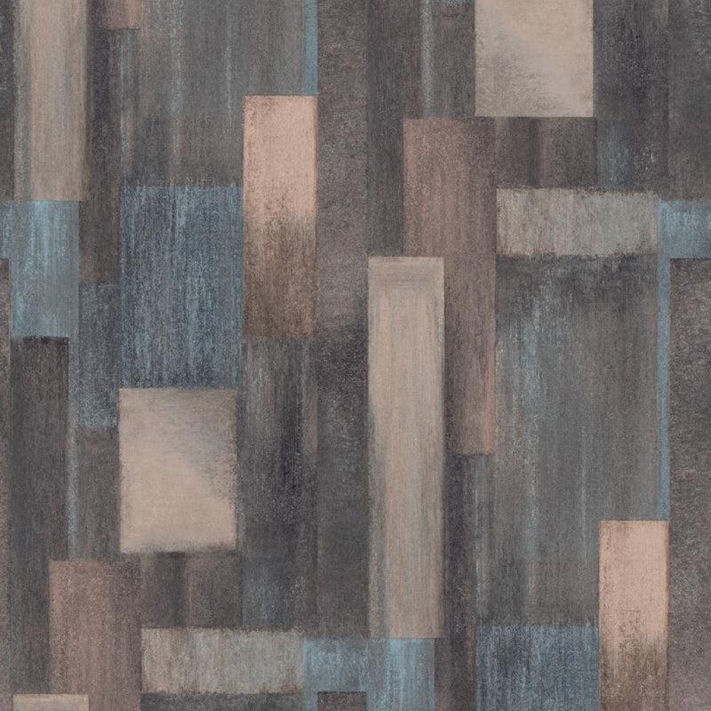 Arty- Wood- vliesbehang- bruin/blauw-SPITS [BO]-Bouwhof shop (7034092617904)