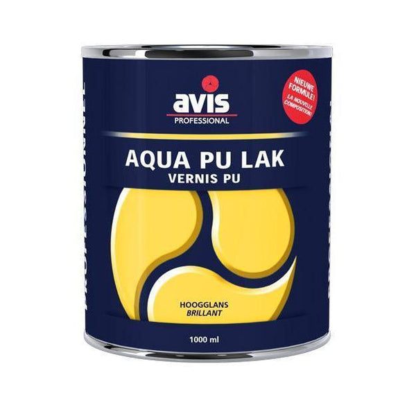 AVIS AQUA PU LAK HOOGGLANS 1 LTR-LUIJTEN VVZ-Bouwhof shop (6156006293680)