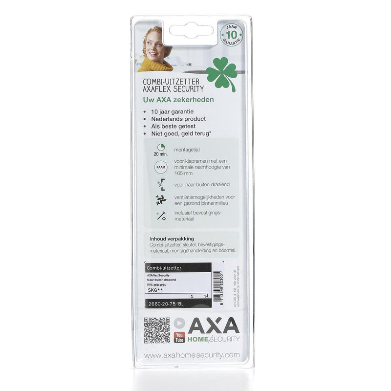 Axa 2660-20-75 axaflex security skg** combi-uitzetter rvs/grijs/grijs-NAUTA-Bouwhof shop (6207474106544)