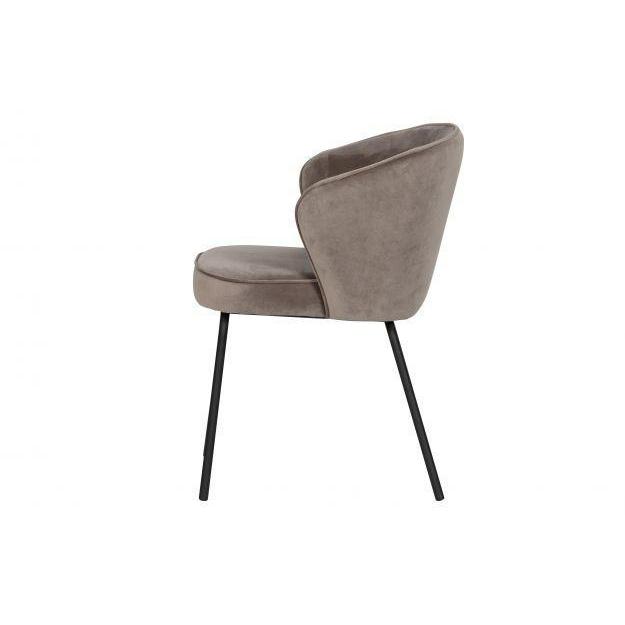 BEPUREHOME ADMIT EETKAMERSTOEL FLUWEEL KHAKI-DE EEKHOORN [BO]-Bouwhof shop (6152600780976)