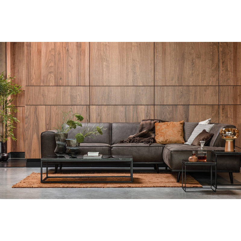 BEPUREHOME STATEMENT HOEKBANK RECHTS ECO LEER GRIJS-DE EEKHOORN [BO]-Bouwhof shop (6152604647600)