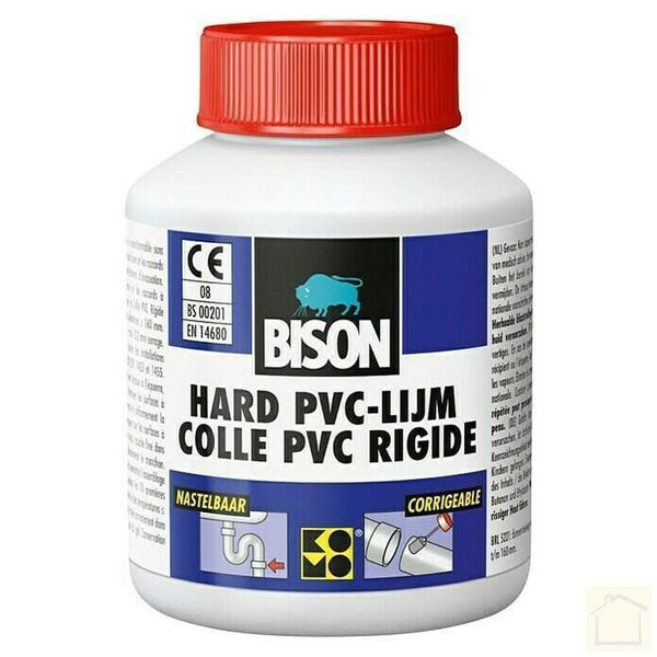 BISON HARD PVC LIJM -100ML/FLACON + KWASTJE-Installatiematerialen-Bouwhof shop (6135158014128)