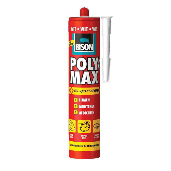 BISON POLYMAX EXPRESS WIT -425GR/KOKER-AKZO NOBEL COATINGS (verf & behang)-Bouwhof shop (6148967497904)