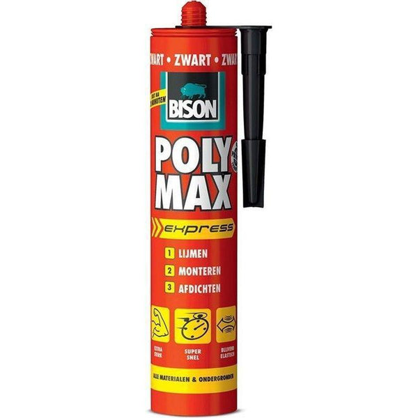 BISON POLYMAX EXPRESS ZWART 425 GRAM-AKZO NOBEL COATINGS (verf & behang)-Bouwhof shop (6140510306480)