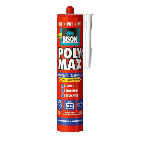 BISON POLYMAX HIGH TACK EXPRESS -290ML/KOKER-AKZO NOBEL COATINGS (verf & behang)-Bouwhof shop (6147897917616)