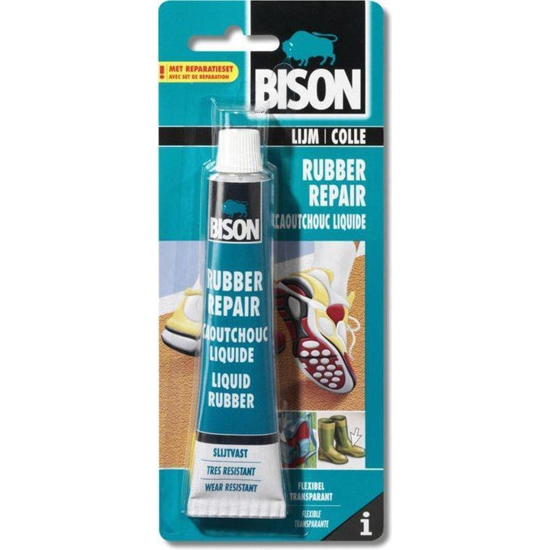 BISON RUBBER REPAIR 50ML/TUBE + FOLIE KAART-AKZO NOBEL COATINGS (verf & behang)-Bouwhof shop (6217851404464)