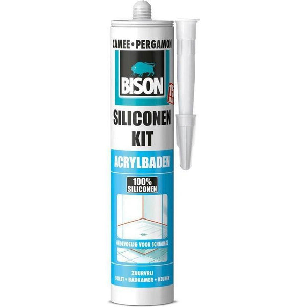 BISON SIL.KIT ACRYLBADEN CAMEE 300ML/KOKER-AKZO NOBEL COATINGS (verf & behang)-Bouwhof shop (6535681802416)