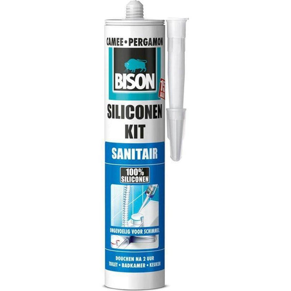 BISON SIL.KIT SANITAIR CAMEE 300ML/KOKER-AKZO NOBEL COATINGS (verf & behang)-Bouwhof shop (6217852092592)