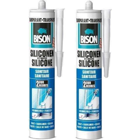 BISON SILICONENKIT SANITAIR TRANSPARANT 310 ML. (DUOPACK) Default Title (6135158800560)