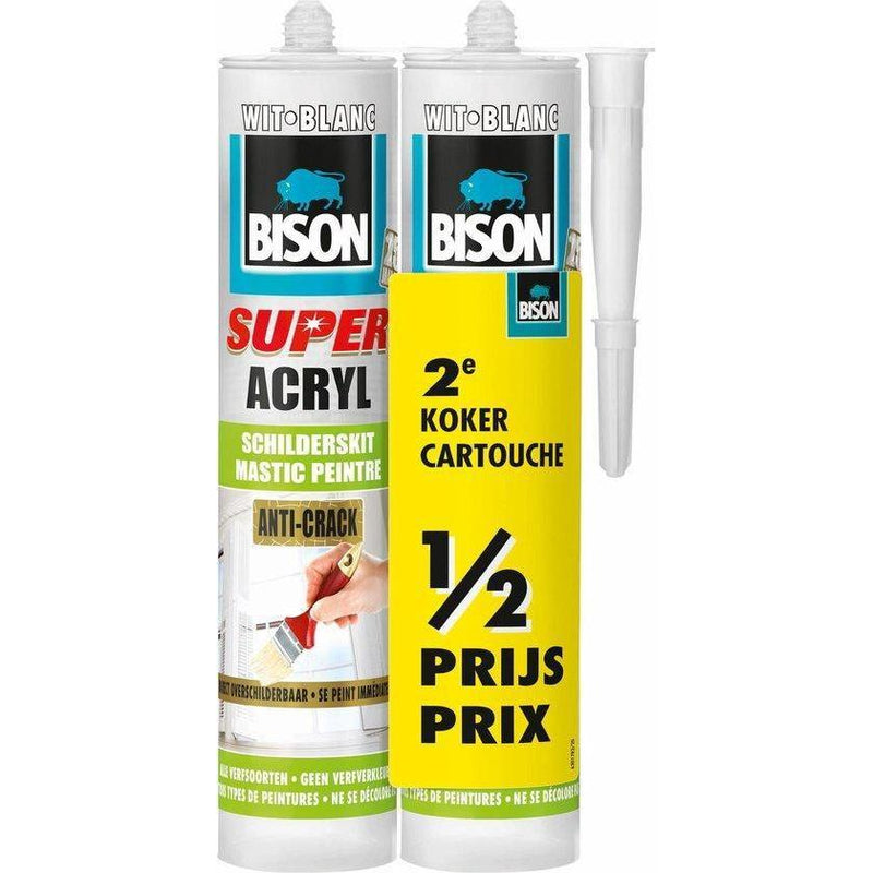 Bison super acrylaatkit anti-crack 300 ml. (duopak)-AKZO NOBEL COATINGS (verf & behang)-Bouwhof shop (6627242770608)