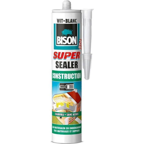 BISON SUPER SEALER CONSTRUCTION WIT 290ML/KOKER-AKZO NOBEL COATINGS (verf & behang)-Bouwhof shop (6535793803440)