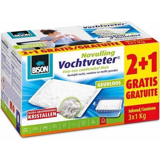 Bison vochtvreter 3x 1 kg. navulling geurloos-AKZO NOBEL COATINGS (verf & behang)-Bouwhof shop (6627242672304)