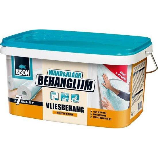 BISON WAND&KLAAR BEHANGLIJM VLIESBEHANG 5KG/EMMER-AKZO NOBEL COATINGS (verf & behang)-Bouwhof shop (6217851764912)