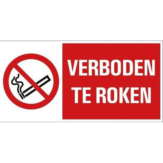 BORD 150X300 MM. VERBODEN TE ROKEN-PICKUP STICKERS [BO]-Bouwhof shop (6581364228272)