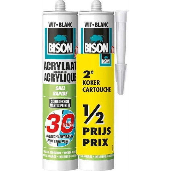 BS ACRYLAATKIT 30MIN310ML WIT DUOPAK-AKZO NOBEL COATINGS (verf & behang)-Bouwhof shop (6170262274224)