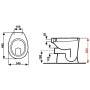 CORNAT comfort staand diepspoeltoilet complete set-CONMETALL (sanitair) | CELLE-Bouwhof shop