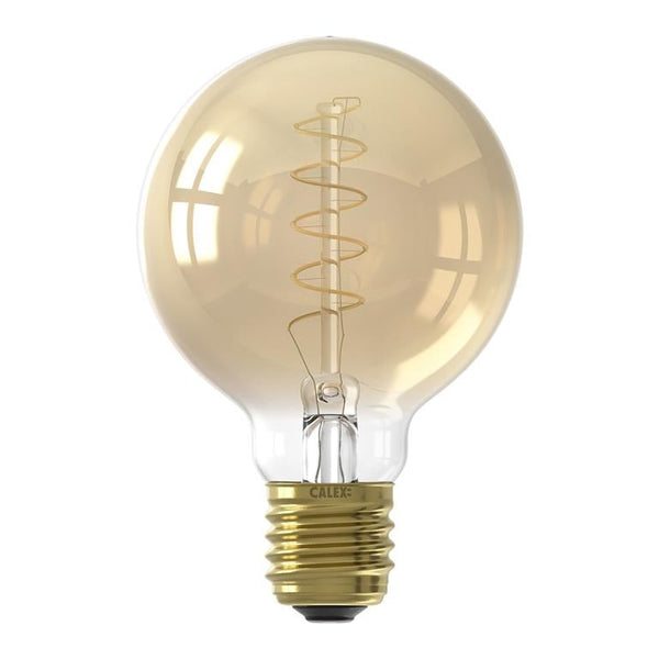 Calex LED Flex globelamp G80 220-240V 3.8W E27 250lm 2100K goud dimbaar-ELECTRO CIRKEL (installatie)-Bouwhof shop