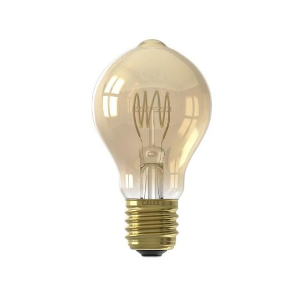 CALEX LED VOLGLAS FLEX FILAMENT GLS-LAMP 220-240V 4W 200LM E27 A60DR. GOLD 2100K DIMBAAR-ELECTRO CIRKEL (installatie)-Bouwhof shop (6171993211056)