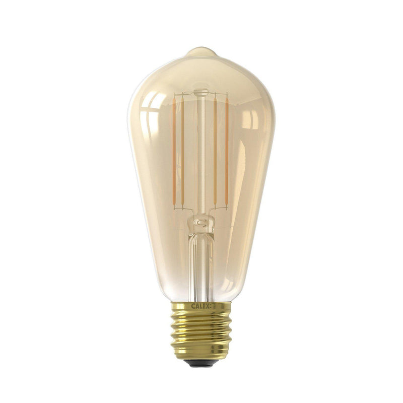 CALEX SMART LED FILAMENT GOLD RUSTIEKLAMP ST64 E27 220-240V 7W 806LM 1800-3000K-ELECTRO CIRKEL (installatie)-Bouwhof shop (6585990873264)